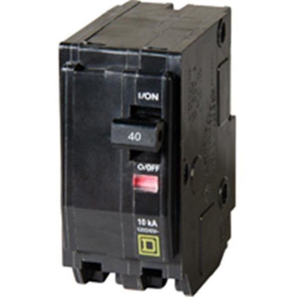 Square D Circuit Breaker, QO Series 40A, 2 Pole, 120/240V AC 6474118